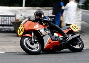 Images Dated 30th January 2019: Kevin Hughes (Kawasaki) 1984 Senior Manx Grand Prix