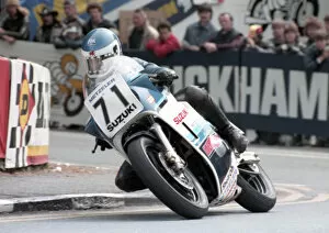 Images Dated 7th March 2020: Kevin Hughes (Suzuki) 1985 Production B TT