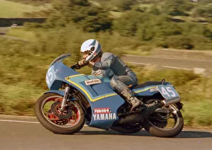 Images Dated 28th June 2022: Kevin Newbery (Yamaha) 1987 Junior Manx Grand Prix