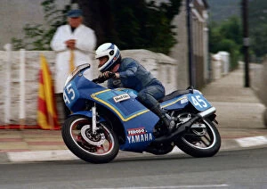 Images Dated 12th October 2020: Kevin Newbery (Yamaha) 1987 Lightweight Manx Grand Prix