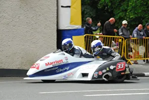 Images Dated 8th June 2018: Kevin Thornton & Dave Dean (Suzuki LCR) 2018 Sidecar TT