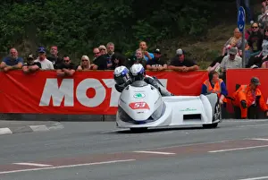 Kevin Thornton Prints: Kevin Thornton & Dave Dean (Suzuki LCR) 2016 Sidecar 2 TT