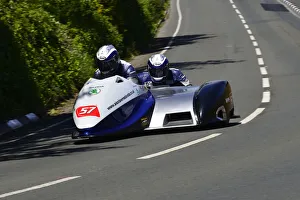 Images Dated 31st October 2020: Kevin Thornton & Wayne Kemp (LCR Suzuki) 2015 Sidecar TT