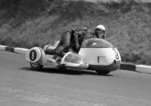 Images Dated 3rd July 2018: Klaus Enders & Ralf Engelhardt (BMW) 1967 Sidecar TT