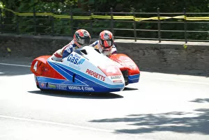 Images Dated 13th April 2021: Klaus Klaffenbock & Christian Parzer (LCR Honda) 2008 Sidecar TT