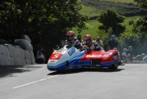 Images Dated 8th June 2009: Klaus Klaffenbock & Darren Hope (LCR Honda) 2009 Sidecar TT