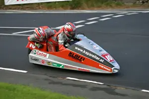 Klaus Klaffenbock at Signpost Corner: 2005 Sidecar Race A
