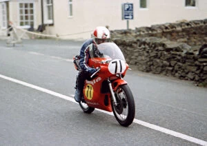 Images Dated 10th March 2019: Larry Devlin (Bowring Yamaha) 1980 Senior Manx Grand Prix