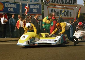 Lars Schwartz & Leif Gustavsson (Ireson Yamaha) 1988 Sidecar TT