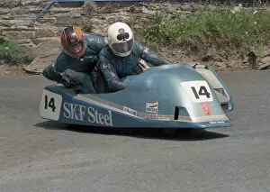 Images Dated 16th December 2019: Lars Schwartz & Leif Gustavsson (Ireson Yamaha) 1986 Sidecar TT