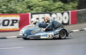 Lars Schwartz & Leif Gustavsson (LGMV Yamaha) 1983 Sidecar TT