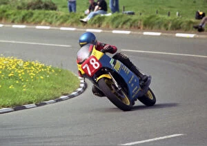 Images Dated 6th February 2021: Lee Finney (Yamaha) 1987 Newcomers Manx Grand Prix