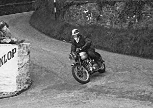 Images Dated 16th August 2016: Len Newcombe (Triumph) 1951 Senior Clubman TT