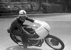 Images Dated 26th August 2020: Len Rutherford (AJS) 1958 Junior TT