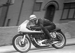 Images Dated 30th March 2021: Len Rutherford (Matchless) 1958 Senior TT