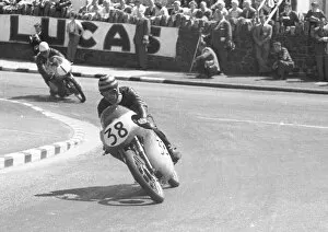 Images Dated 25th December 2021: Lennart Hedlund (Ducati) 1959 Ultra Lightweight TT