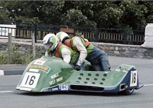 Images Dated 22nd May 2020: Lenny Pallister & Ian Marriner (Yamaha) 1991 Southern 100