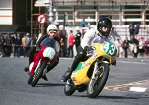 Les Hart (Yamaha) 1973 Lightweight Manx Grand Prix practice