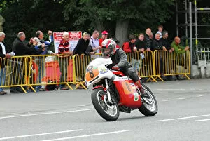 Images Dated 26th August 2013: Les Whiston (BSA) 2013 Classic TT Lap of Honour