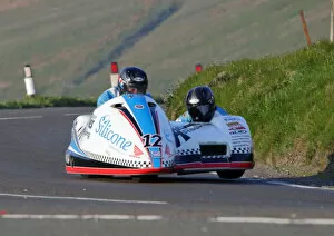 Images Dated 29th March 2022: Lewis Blackstock & Patrick Rosney (LCR Honda) 2018 Sidecar TT