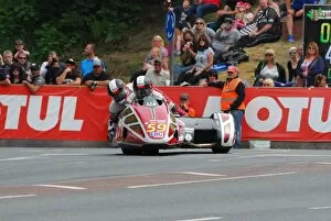 Images Dated 10th June 2016: Lewis Blackstock & Patrick Rosney (Suzuki LCR) 2016 Sidecar 2 TT