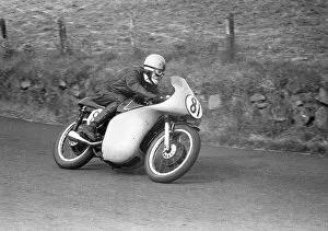 Images Dated 18th December 2021: Lewis Young (AJS) 1958 Junior Ulster Grand Prix