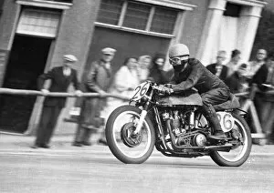 Images Dated 15th May 2021: Lewis Young (JV Spl) 1957 Senior Manx Grand Prix