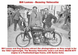 Bill Lomas Collection: Bill Lomas - Beasley Velocette