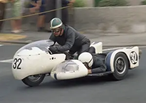 1970 500 Sidecar Tt Prints: Bill Lomas & Conrad Money (Windrick BSA) 1970 500 Sidecar TT