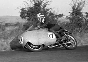 Images Dated 21st November 2016: Bill Lomas (Guzzi) 1955 Junior Ulster Grand Prix