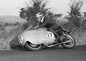 Images Dated 14th February 2022: Bill Lomas (Guzzi) 1955 Junior Ulster Grand Prix