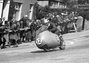 Images Dated 29th September 2020: Bill Lomas (Guzzi) 1956 Senior TT