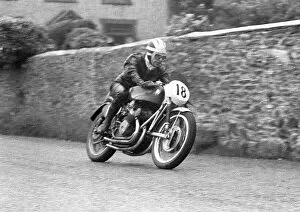 Images Dated 14th April 2023: Bill Lomas (MV) at Cronk ny Mona, 1953 Senior TT
