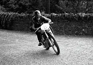 Bill Lomas Prints: Bill Lomas Royal Enfield 1949 Junior Clubman TT Practice