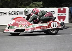 Images Dated 4th January 2020: Lowry Burton & Martin Murphy (Anderson Yamaha) 1979 Sidecar TT
