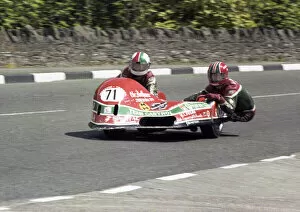 Images Dated 18th August 2021: Lowry Burton & Martin Murphy (Anderson Yamaha) 1979 Sidecar TT