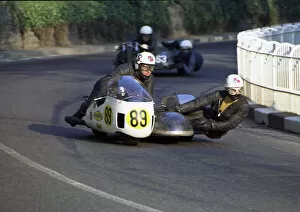 Images Dated 15th November 2019: M Wharton-Harrison & M Raistrick (BSA) 1971 750 Sidecar TT