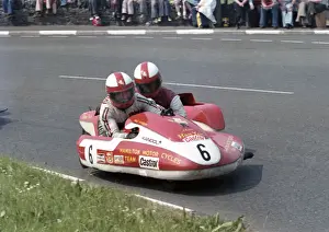Mac Hobson & Kenny Birch (Ham Yam) 1978 Sidecar TT practice