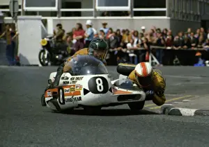 Mac Hobson & Mick Burns (Ham-Yam) 1976 500 Sidecar TT