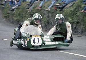 Images Dated 17th September 2020: Mal White & Phil Spendlove (Rumble Yamaha) 1978 Sidecar TT
