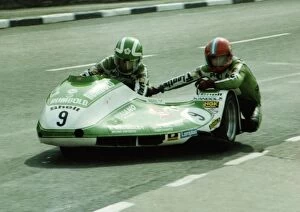 Images Dated 13th March 2018: Mal White & Phil Spendlove (Yamaha) 1980 Sidecar TT