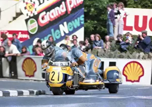 1976 1000 Sidecar Tt Prints: Malcolm Aldrick & Paul Beasley (Hadleigh Kawasaki) 1976 1000 Sidecar TT