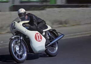 1969 Production Tt Collection: Malcolm Uphill (Triumph) on Bray Hill 1969 Production TT