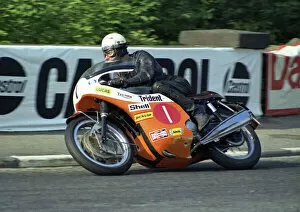 Images Dated 5th July 2011: Malcolm Uphill and the Triumph Trident: 1970 Production TT