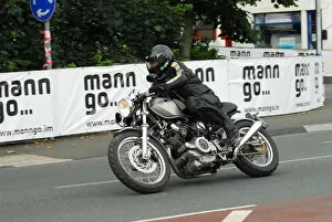 Images Dated 24th August 2013: Manfred Deist (Yamaha) 2013 Classic TT Parade Lap