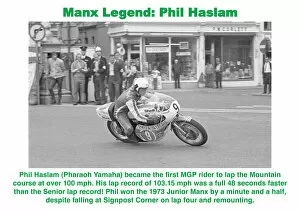1973 Junior Manx Grand Prix Collection: Manx Legend; Phil Haslam