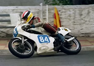 Images Dated 14th January 2019: Marek Nofer (Yamaha) 1987 Junior Manx Grand Prix