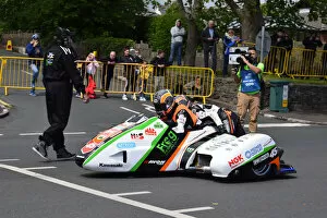 Images Dated 26th May 2019: Maria Costello & Julie Canipa (LCR) 2019 Sidecar TT