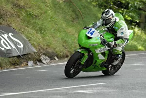 Images Dated 20th July 2022: Mark Buckley (Kawasaki) 2011 Supersport TT