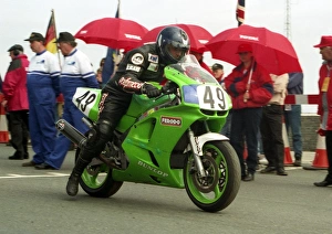 Images Dated 8th January 2018: Mark Granie (Kawasaki) 1996 Formula One TT